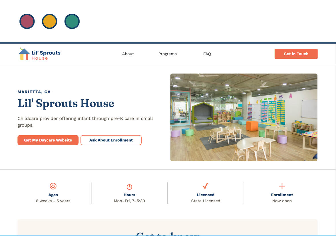 Lil' Sprouts House - Concept Mockup Concept Mockup Template